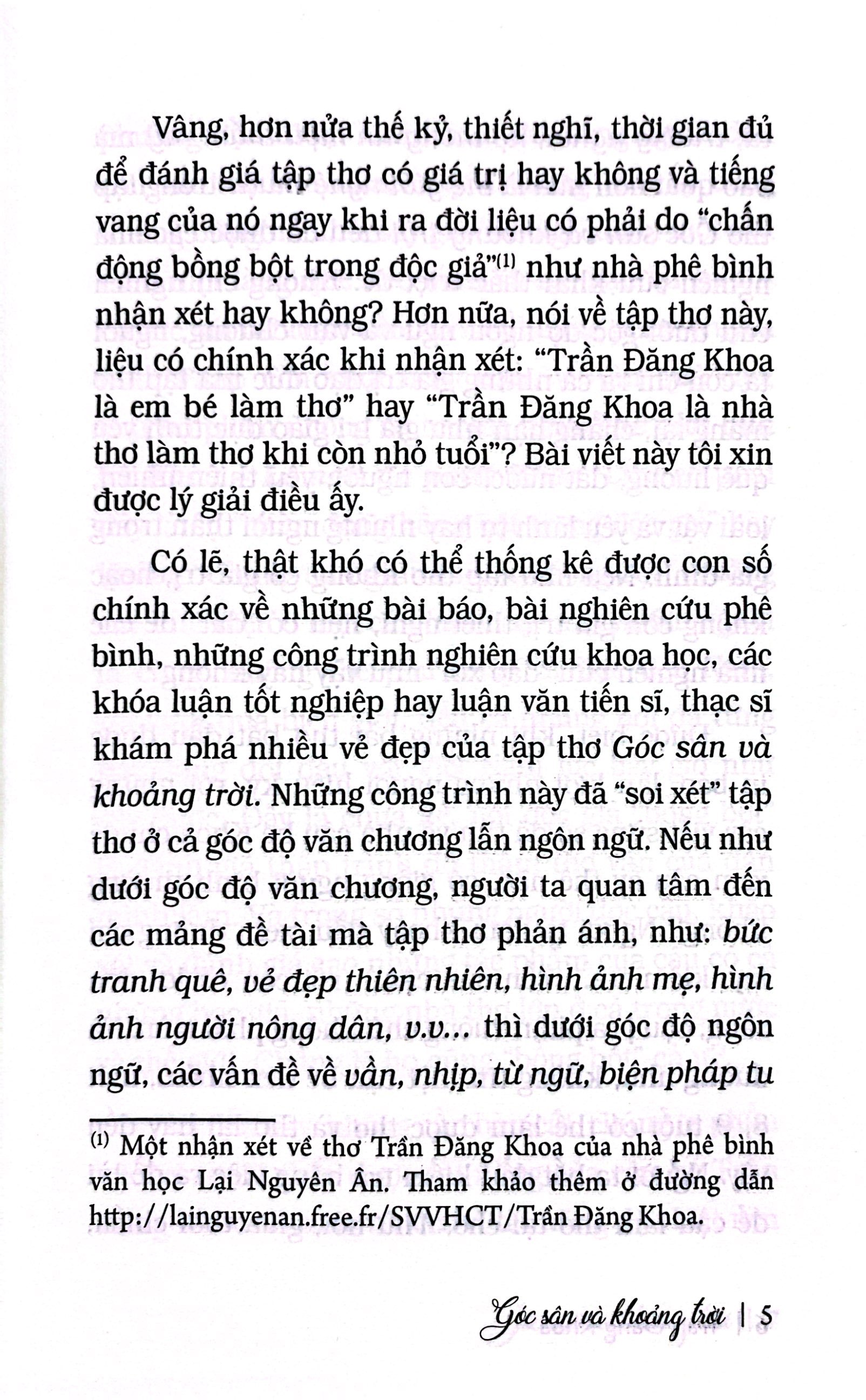 góc sân và khoảng trời (tái bản 2024)