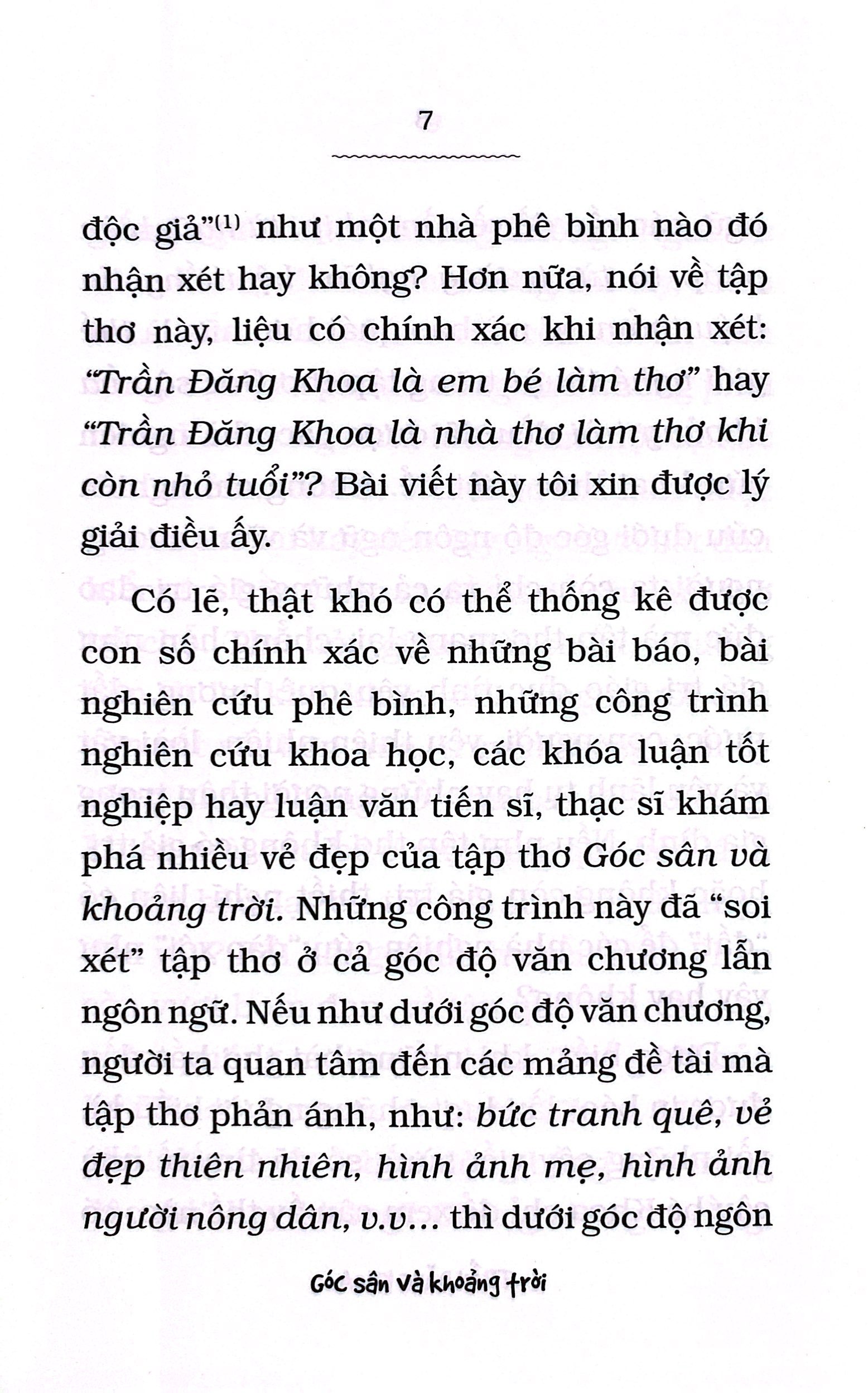 góc sân và khoảng trời - tinh tuyển (tái bản 2023)
