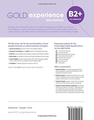 gold experience 2nd edition b2+ workbook