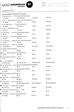 gold experience 2nd edition teacher's resource book level b1