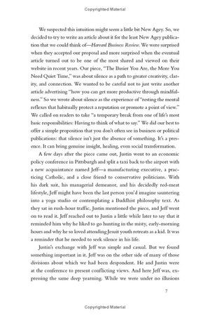 golden: the power of silence in a world of noise