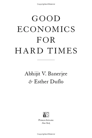 good economics for hard times