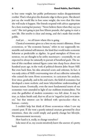 good habits, bad habits