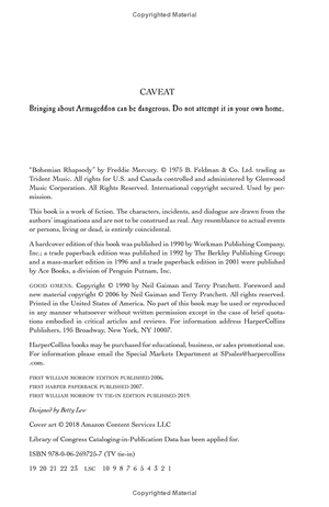 good omens - the nice and accurate prophecies of agnes nutter, witch