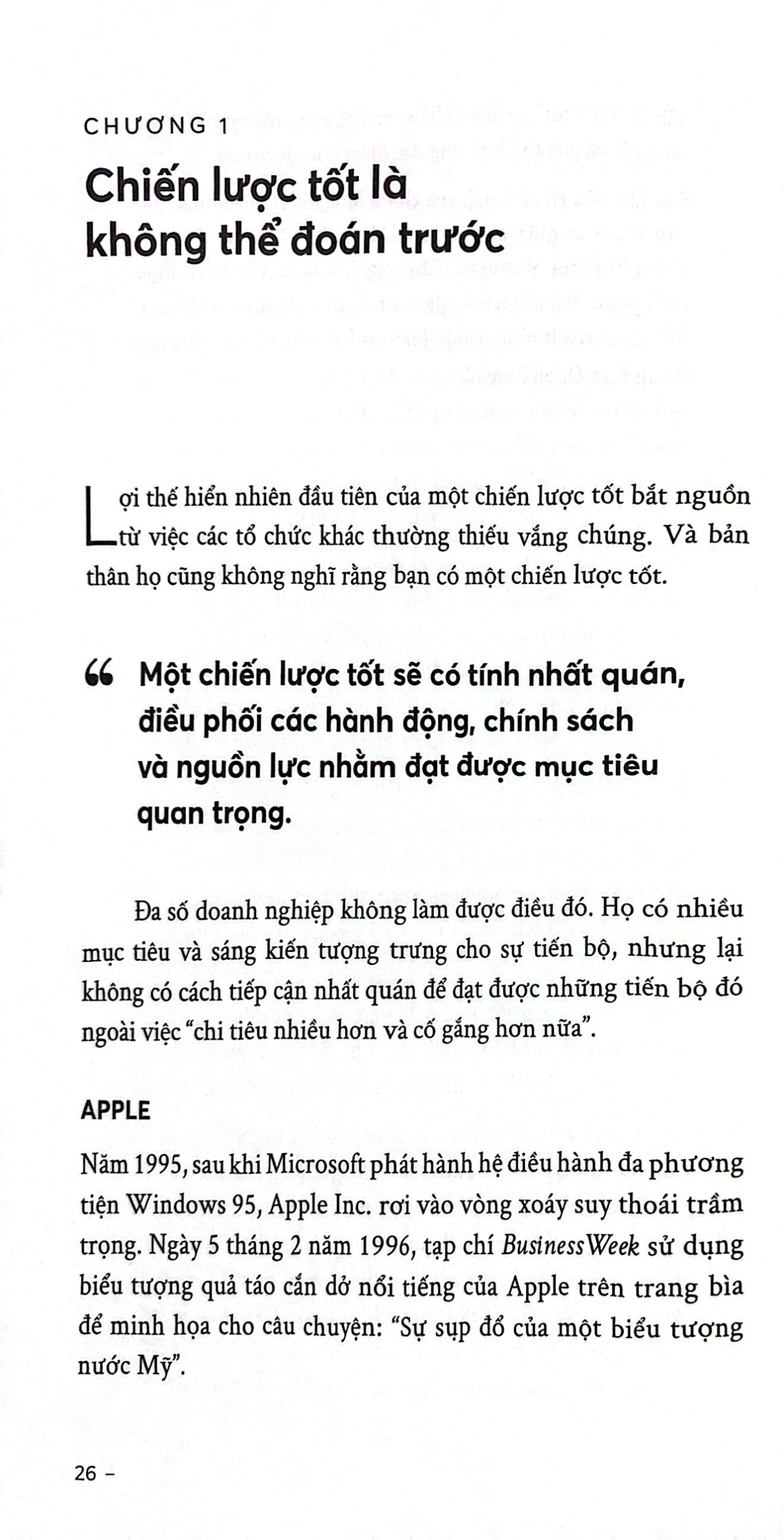 good strategy bad strategy - chiến lược tốt và chiến lược tồi - giã từ những ý niệm viển vông và định nghĩa lại về chiến lược