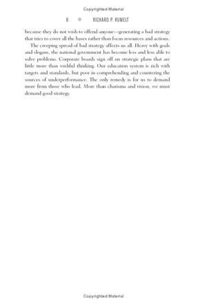 good strategy/bad strategy : the difference and why it matters