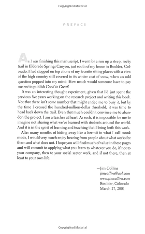 good to great : why some companies make the leap...and others don't