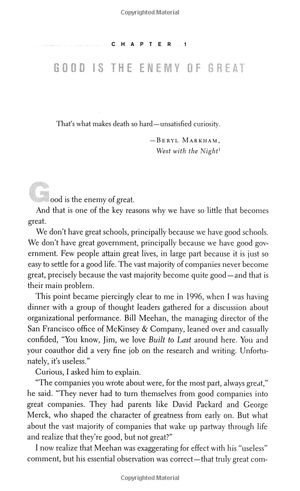 good to great : why some companies make the leap...and others don't