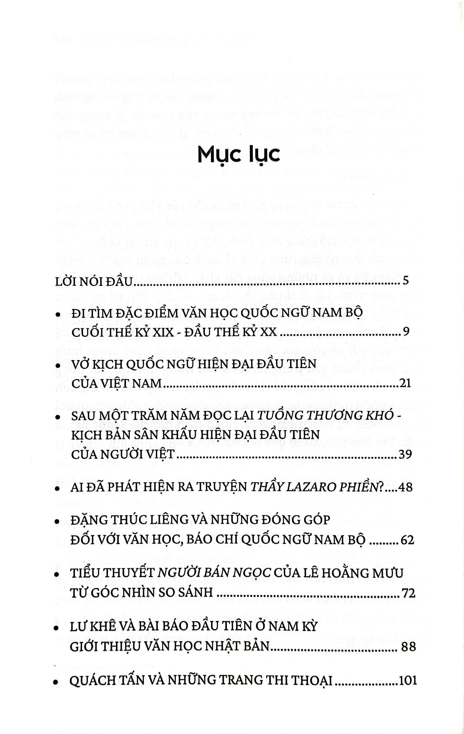 góp lời cho văn chương phương nam