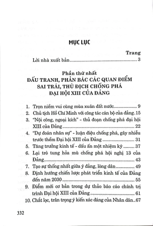 góp phần bảo vệ nền tảng tư tưởng của đảng, đấu tranh phản bác quan điểm, luận điệu sai trái, thù địch chống phá đại hội xiii