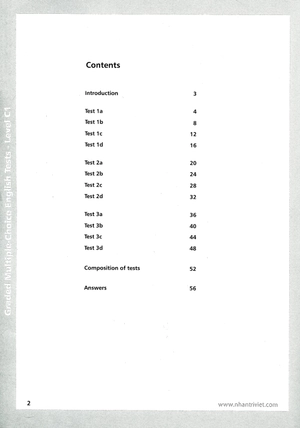 graded multiple - choice english test level c1 (không cd)