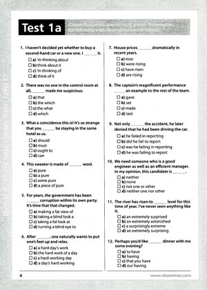graded multiple - choice english test level c1 (không cd)