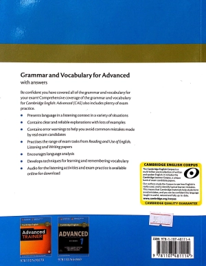 grammar and vocabulary for advanced book with answers and audio: self-study grammar reference and practice