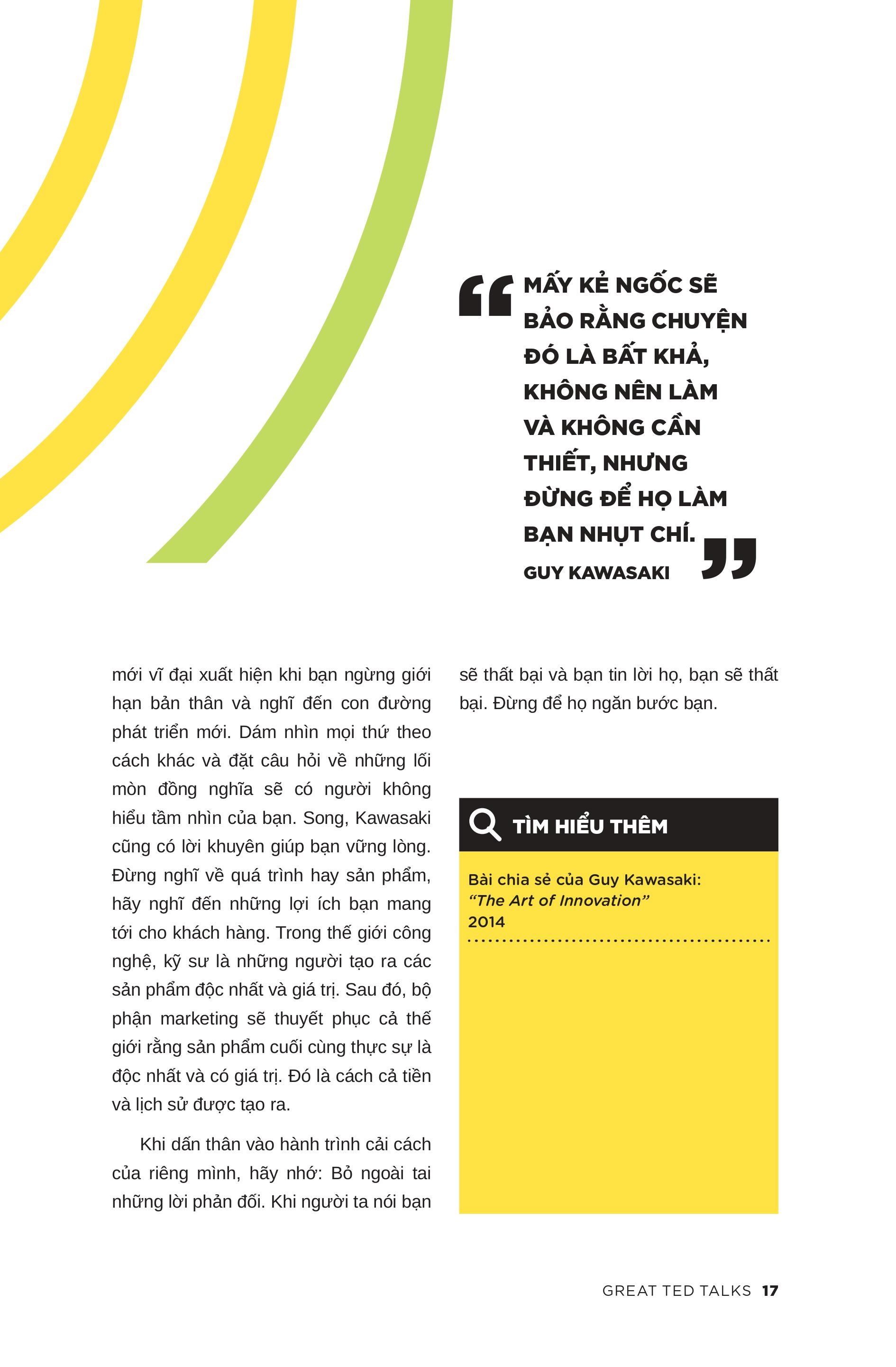 great ted talks: đổi mới tư duy - thoát khỏi chiếc hộp an toàn