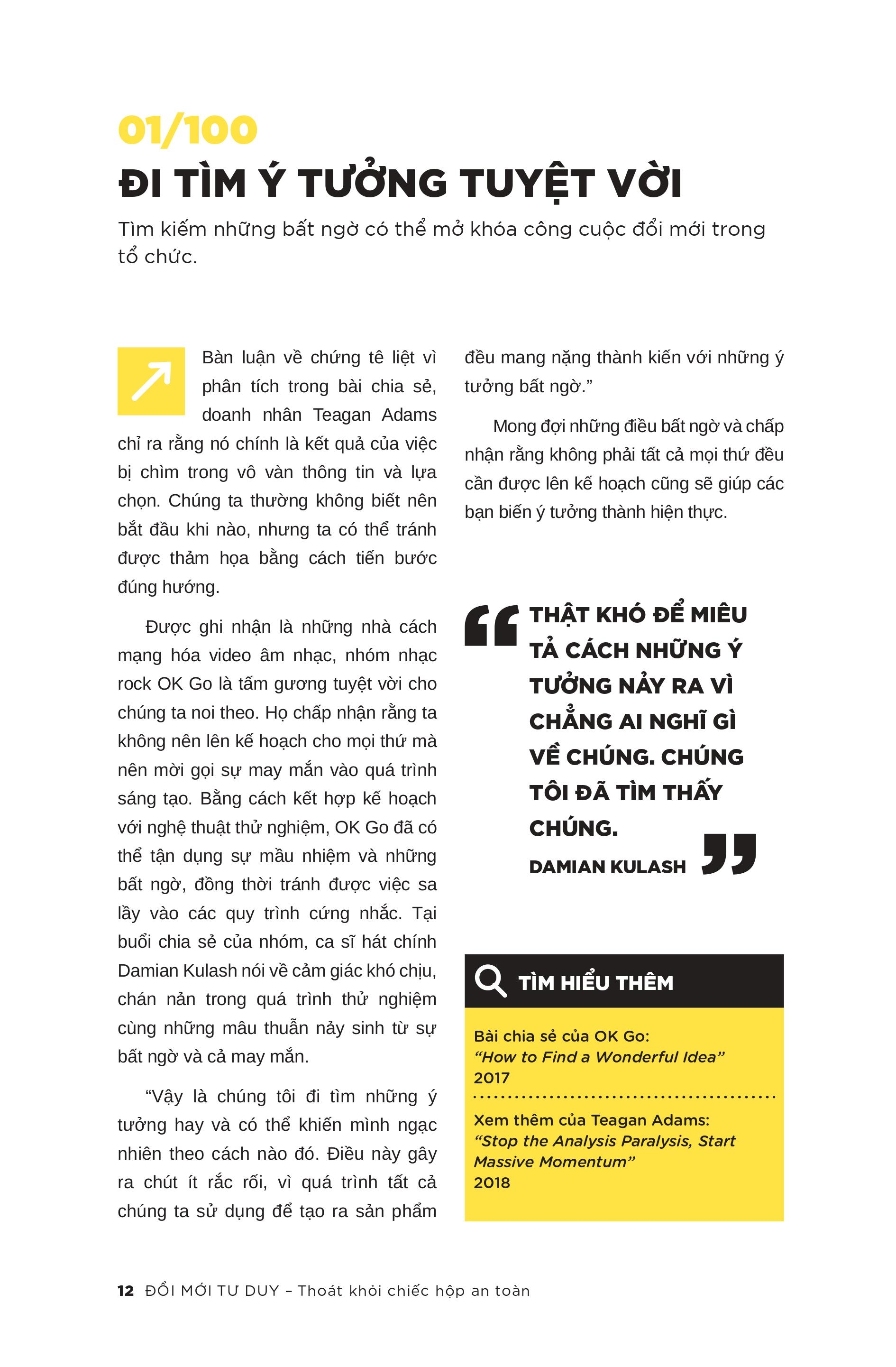 great ted talks: đổi mới tư duy - thoát khỏi chiếc hộp an toàn