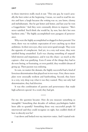 grit: why passion and persistence are the secrets to success