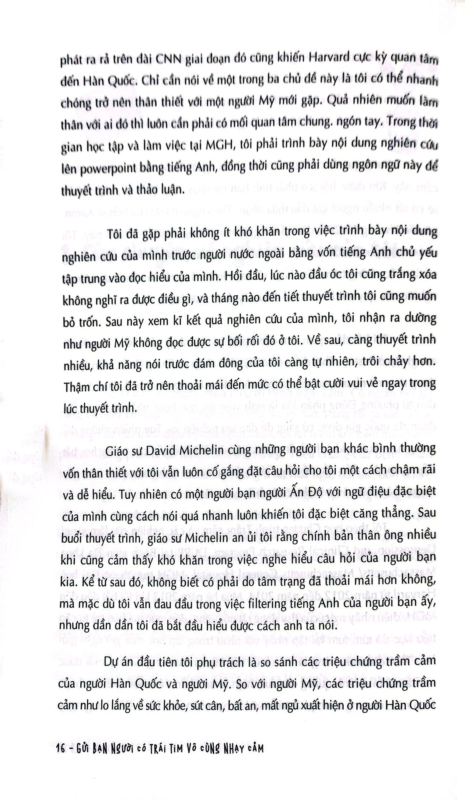 gửi bạn người có trái tim vô cùng nhạy cảm