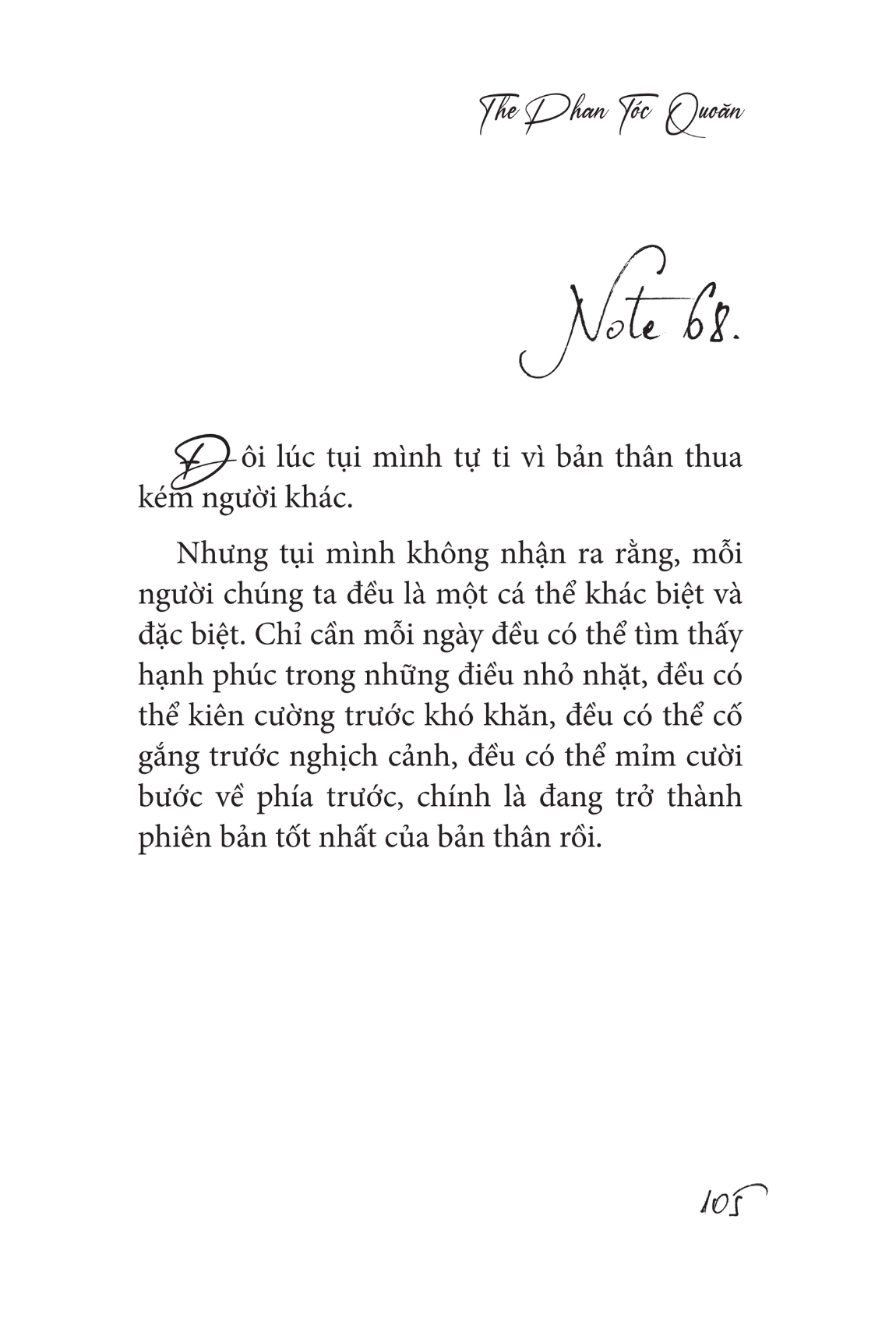 gửi cậu một cái ôm vì đã không bỏ cuộc