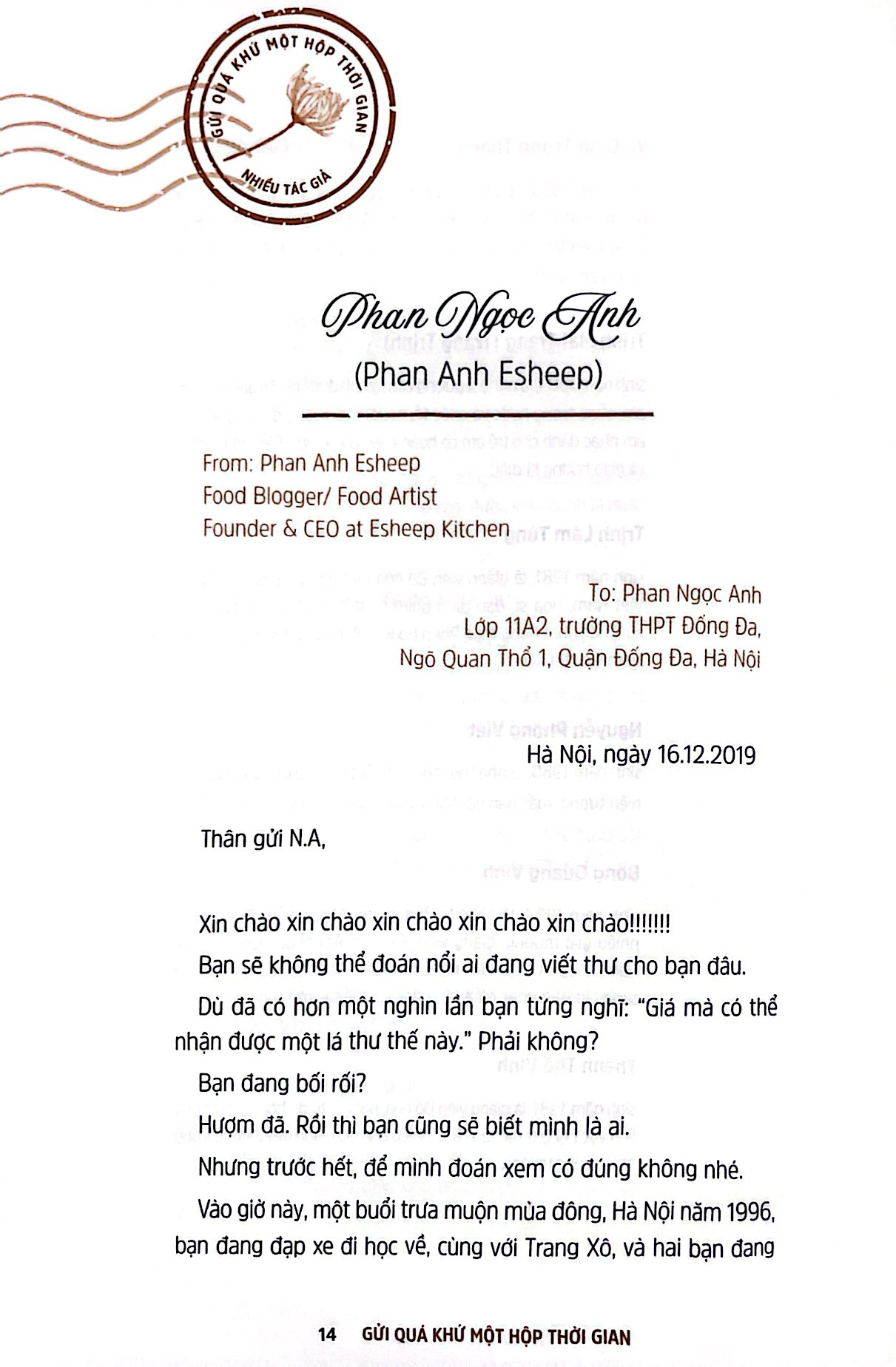 gửi quá khứ một hộp thời gian