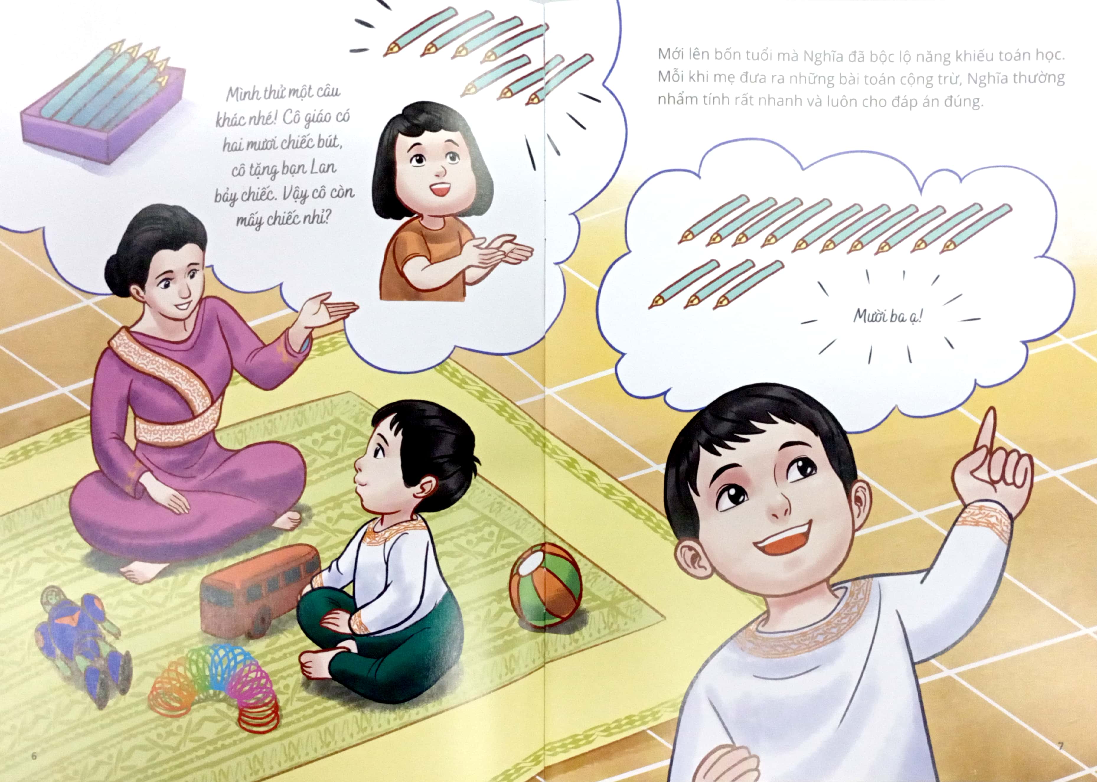 gương thiếu nhi làm theo lời bác - cậu bé say mê toán học (tái bản 2022)