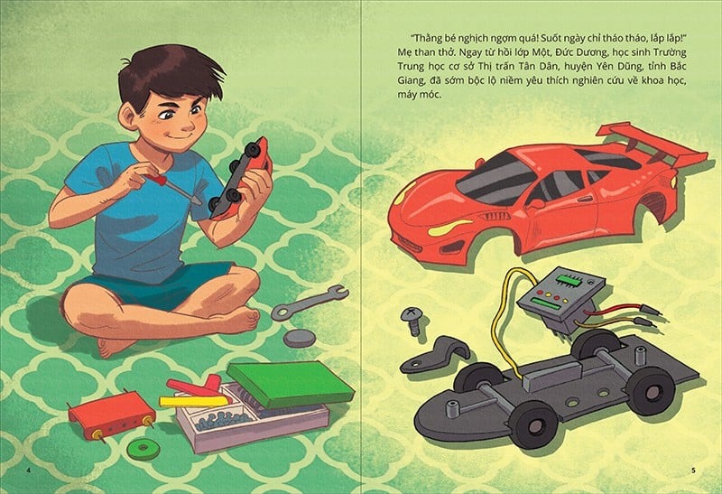 gương thiếu nhi làm theo lời bác - niềm đam mê chế tạo