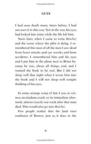 guts - the true stories behind hatchet and the brian books