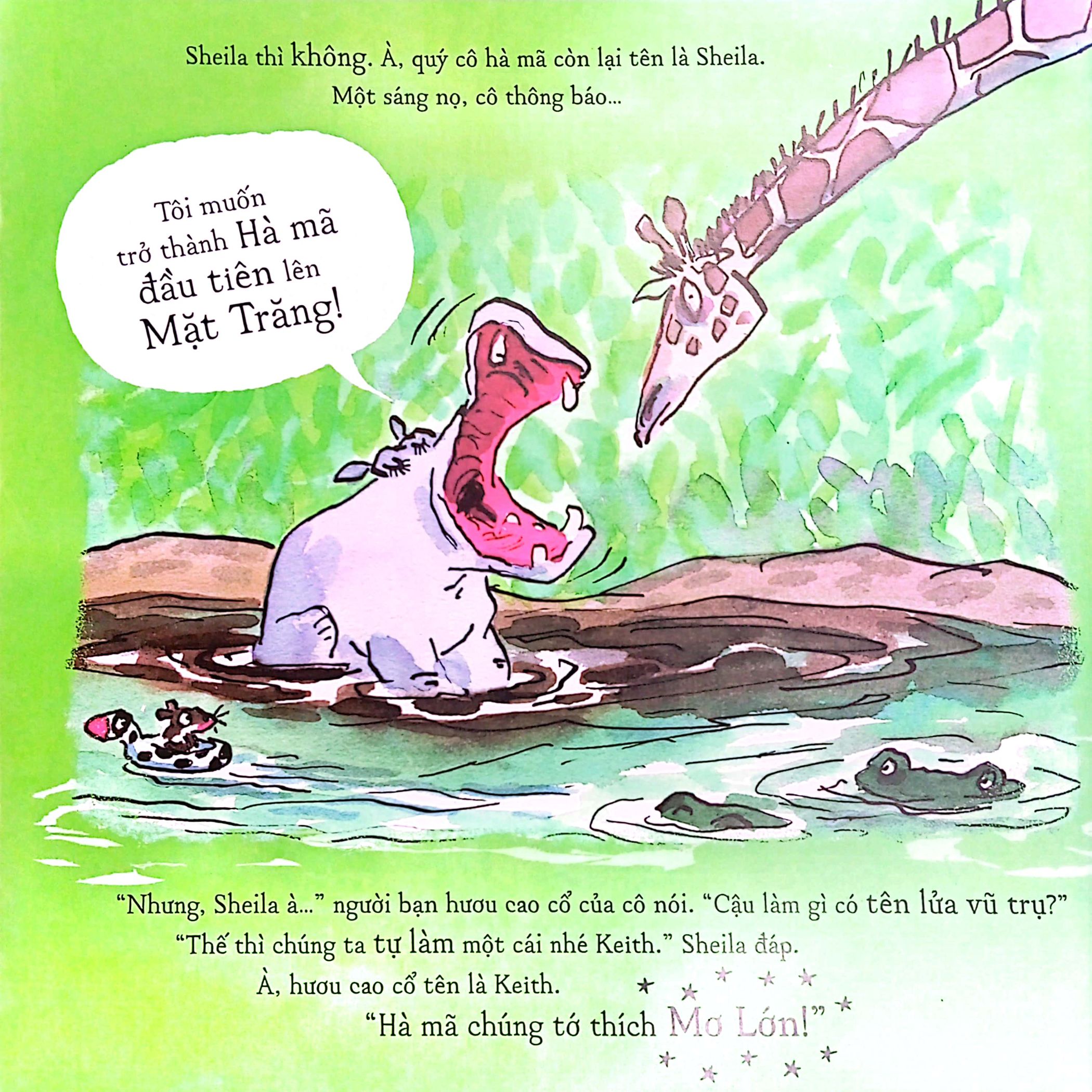 hà mã lên mặt trăng