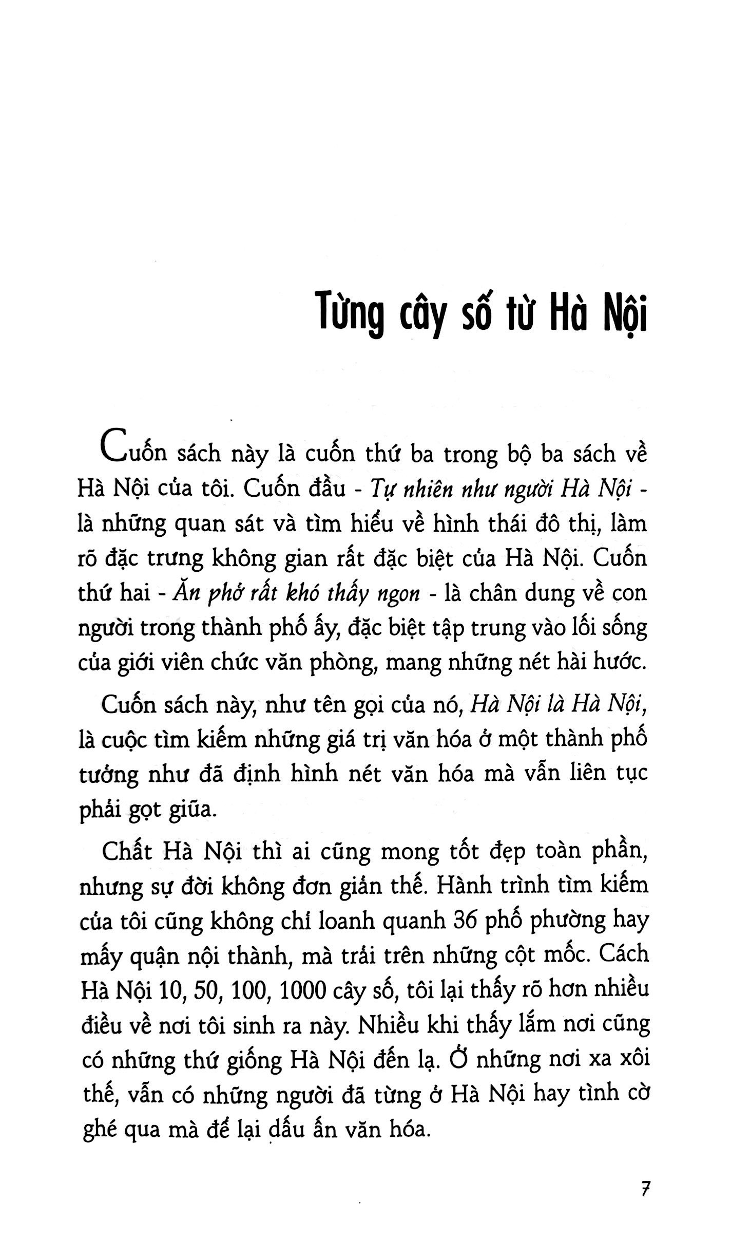 hà nội là hà nội