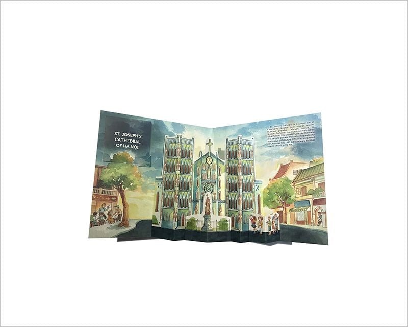 hà nội - reminiscences of thousand years - sách pop-up (tái bản 2024)