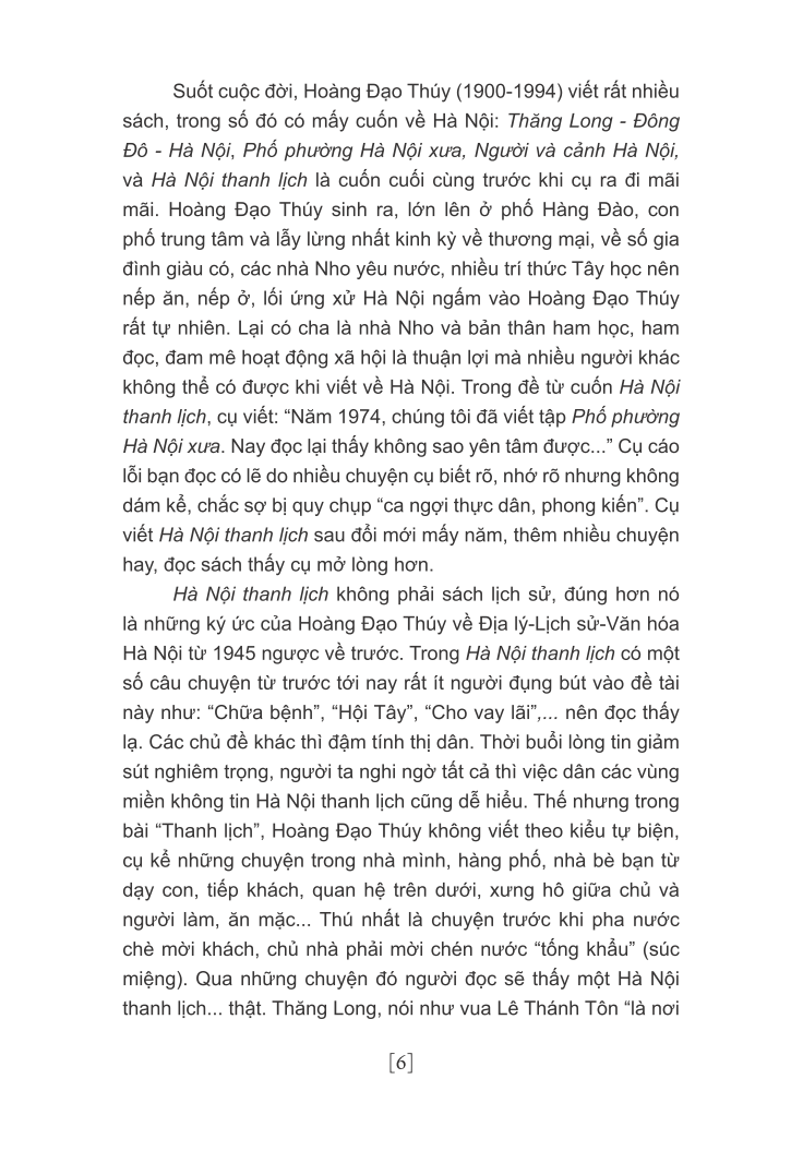 hà nội thanh lịch (tái bản 2020)