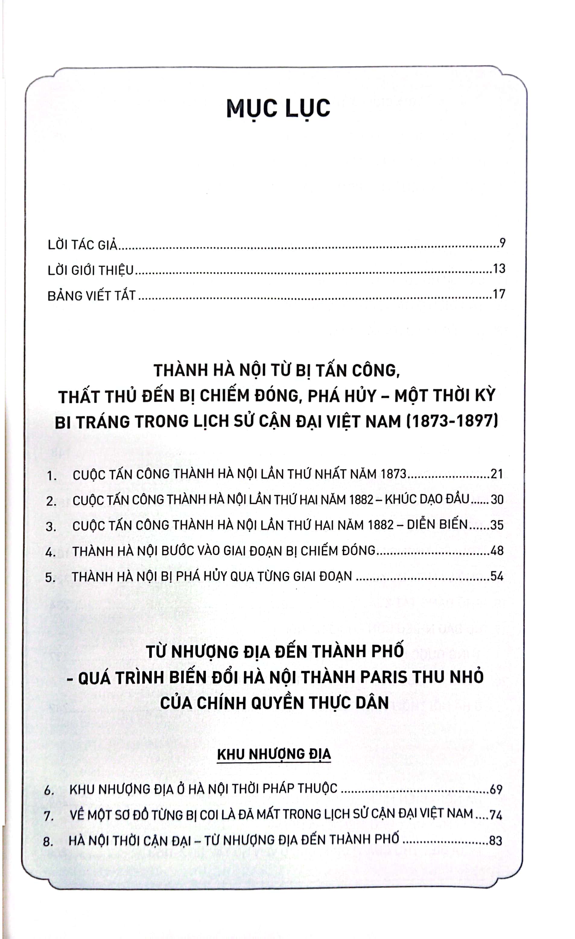 hà nội thời cận đại - từ nhượng địa đến thành phố (1873-1945)