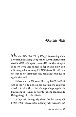 hà nội trong mắt một người - lan man nghìn năm phố