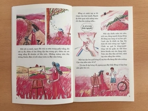 hạ về trên đồi cỏ lau hồng