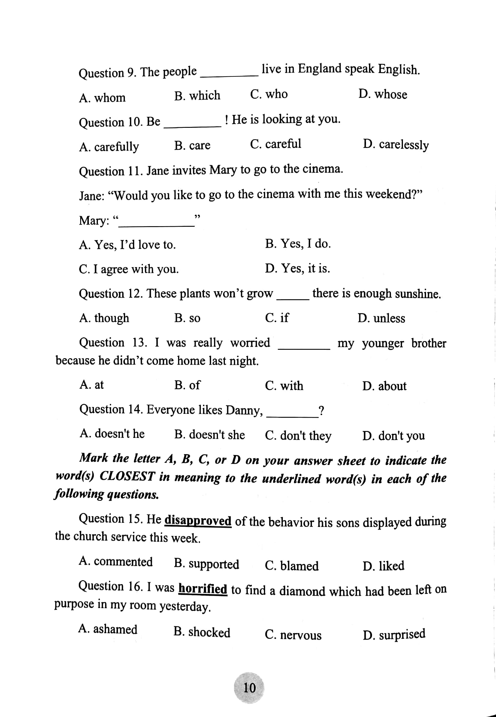 hack não 25 đề luyện thi vào lớp 10 môn tiếng anh