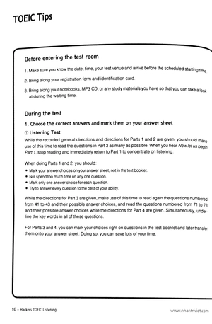 hackers toeic listening (kèm cd)