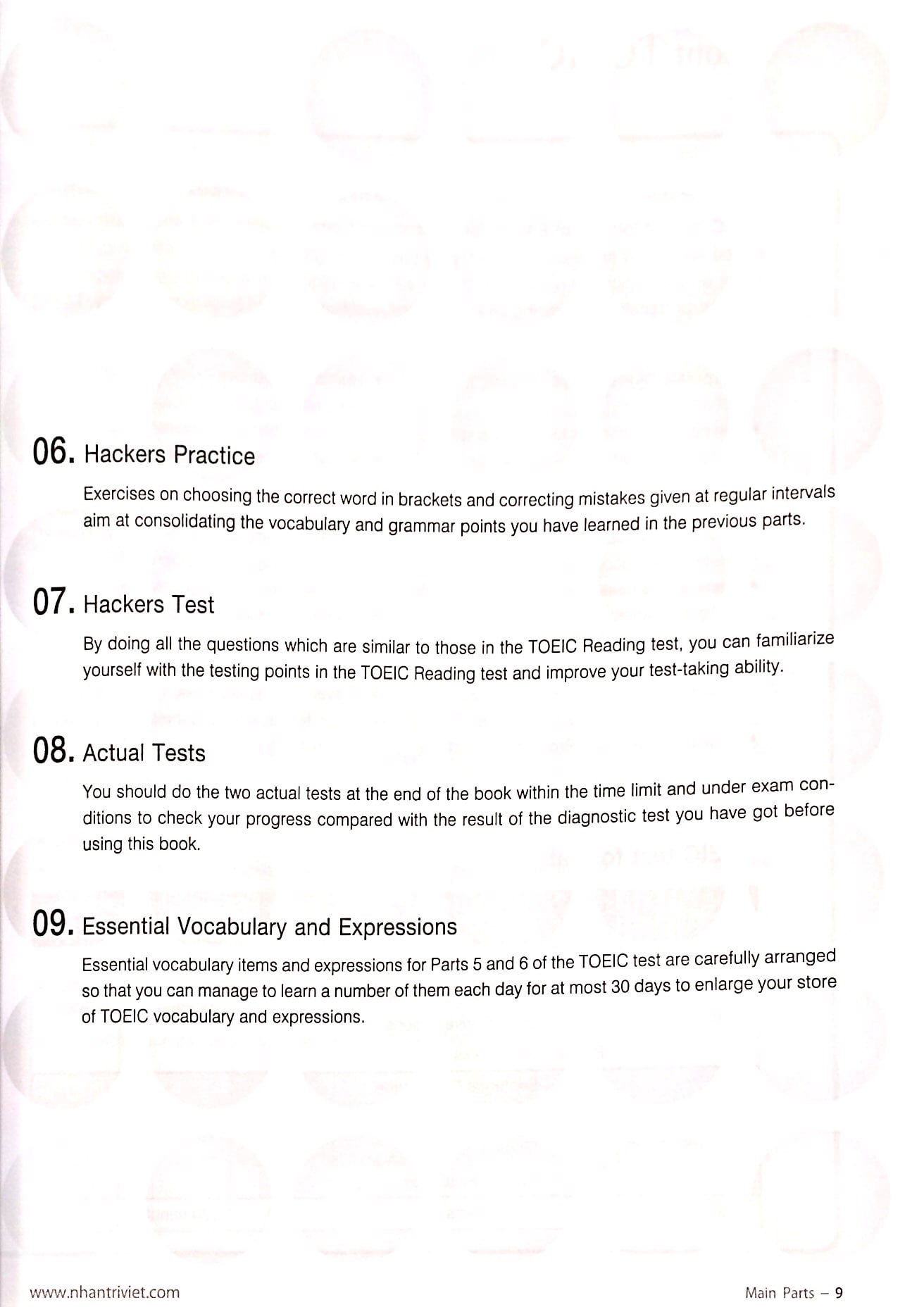 hackers toeic reading