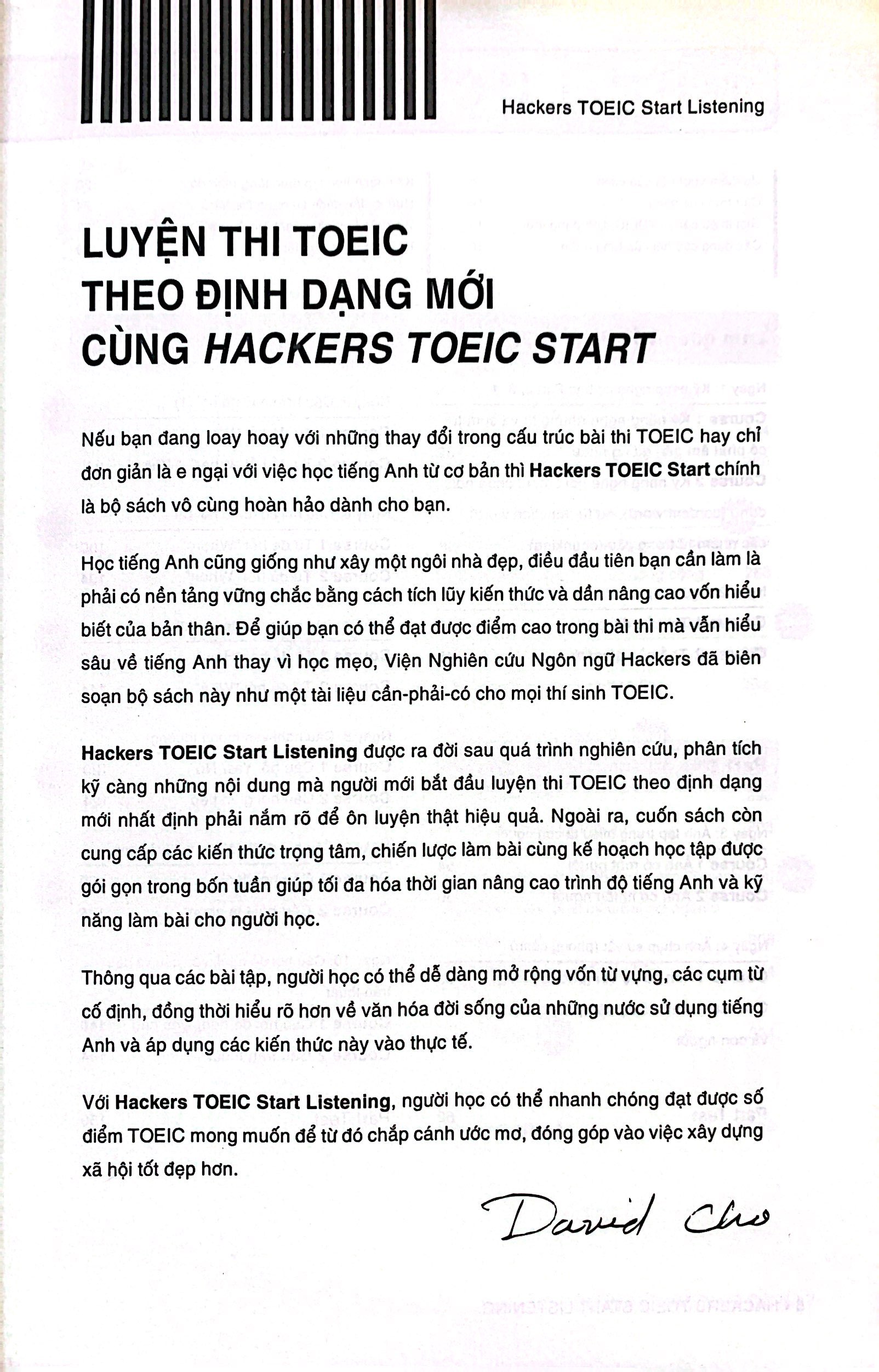 hackers toeic start listening - 30 phút tự học toeic mỗi ngày