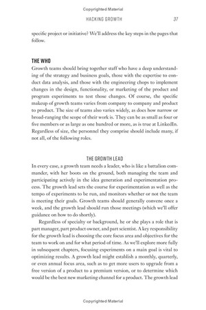 hacking growth: how today's fastest - growing companies drive breakout success