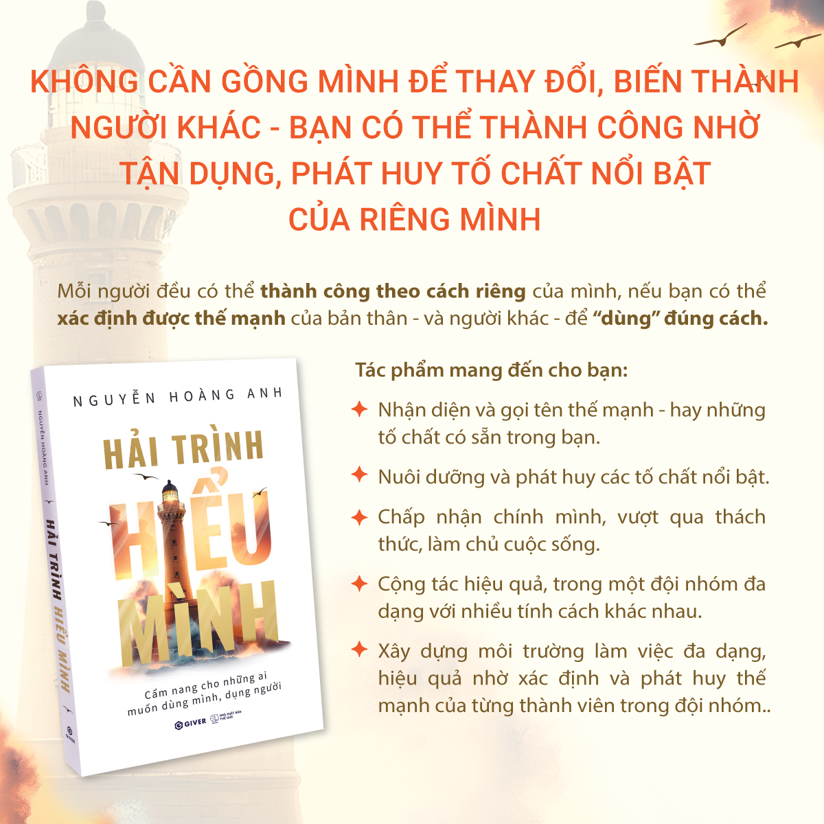 hải trình hiểu mình - cẩm nang cho những ai muốn dùng mình dụng người