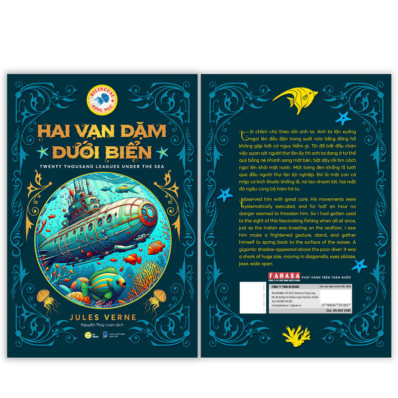 hai vạn dặm dưới biển - twenty thousand leagues under the sea (song ngữ)