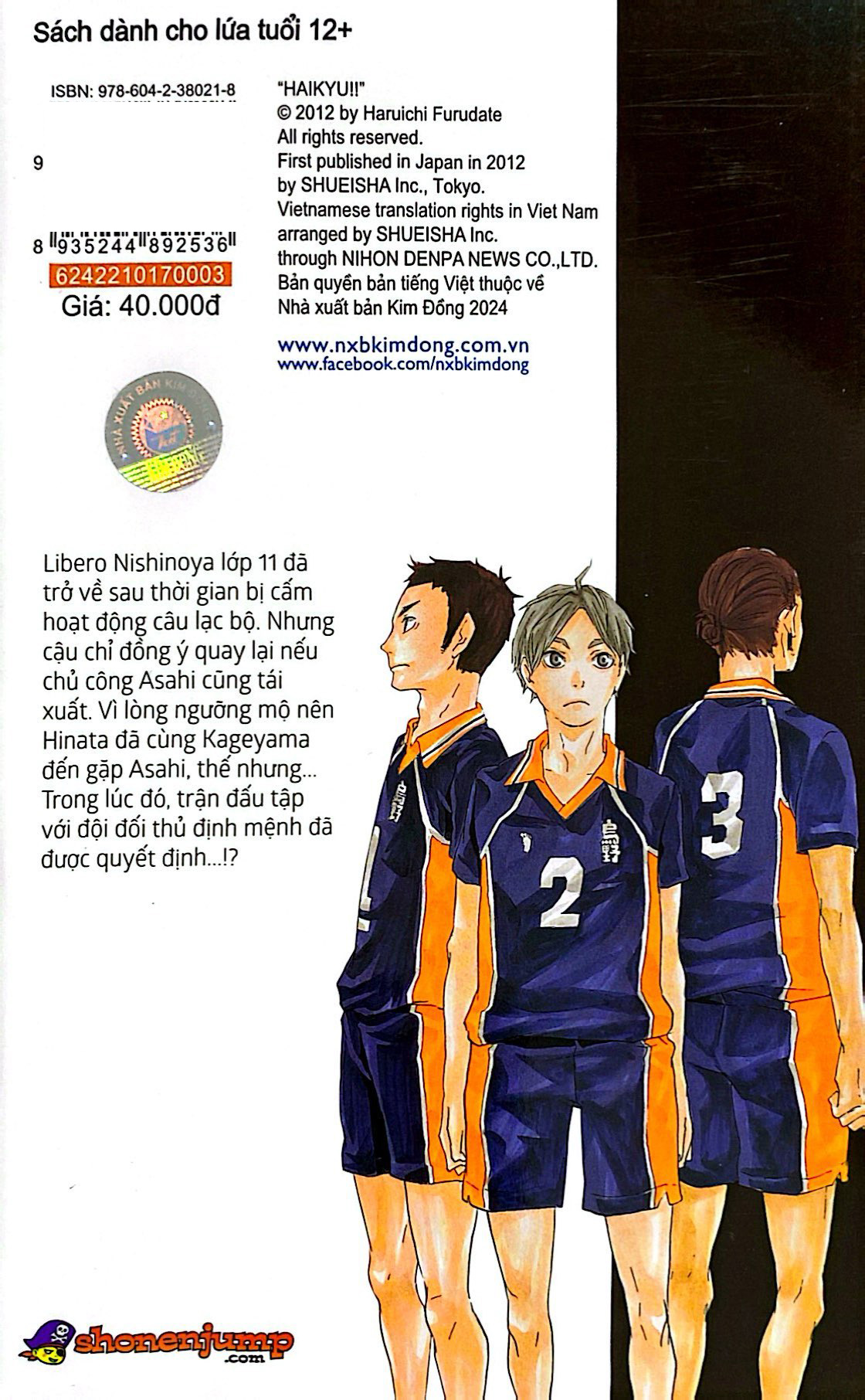 haikyu!! - tập 3 - khởi đầu của karasuno (tái bản 2024)