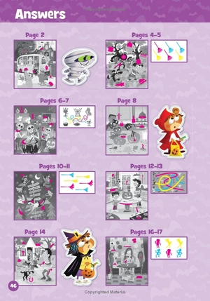 halloween hidden pictures puffy sticker playscenes