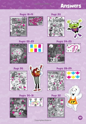 halloween hidden pictures puffy sticker playscenes