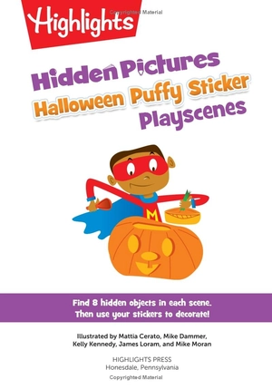 halloween hidden pictures puffy sticker playscenes