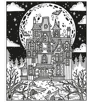 halloween magic painting book