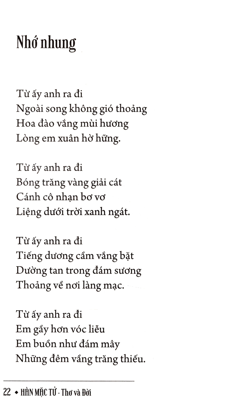 hàn mạc tử - thơ và đời
