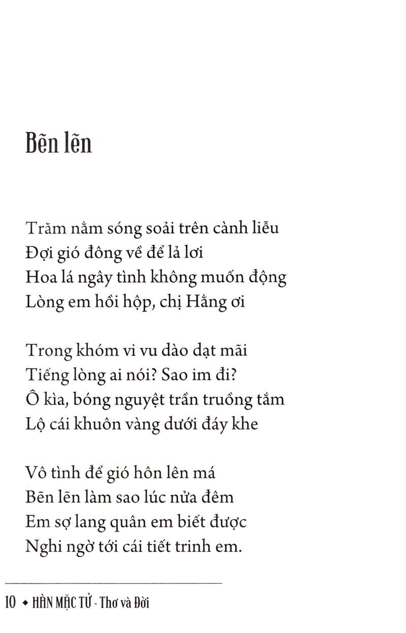 hàn mạc tử - thơ và đời