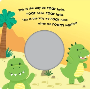 hand puppet book - dinosaur