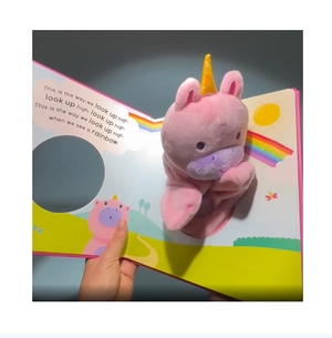 hand puppet book - unicorn