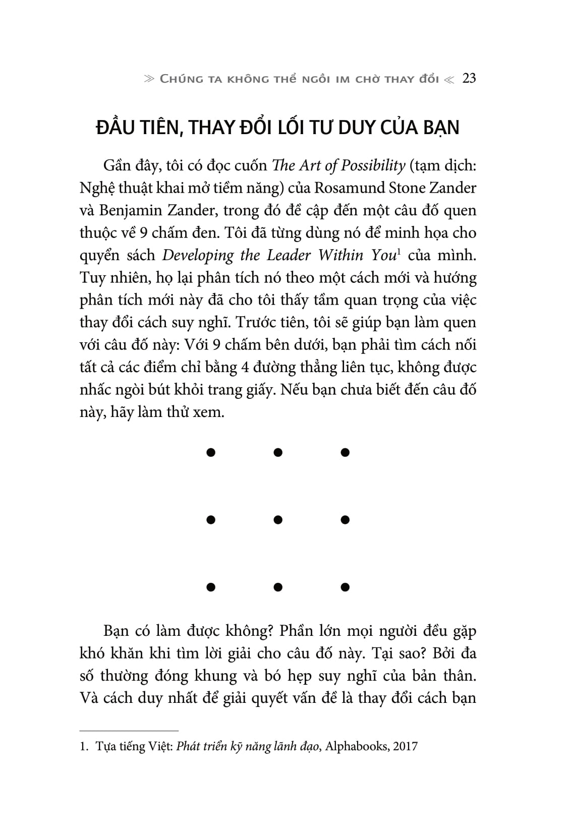 hành động - hành trình tạo nên những thay đổi tích cực